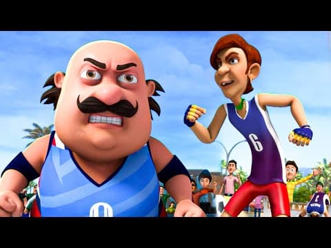 మోటు ఔర్ ఖోప్డి కా వాలీబాల్ మ్యాచ్! | Motu Patlu | Motu And Skull's Volleyball Match!