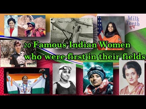20 Famous Indian Women who were firsts in their Fields |Indian women who broke the Gender barriers