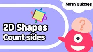 Two D Shapes | Count sides | Pre K And Kindergarten Math quiz