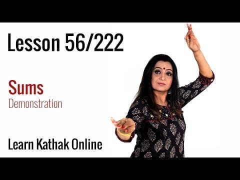 Sum Demonstration in Kathak - Different Types of Sum | Learn Kathak Online | Lesson 56