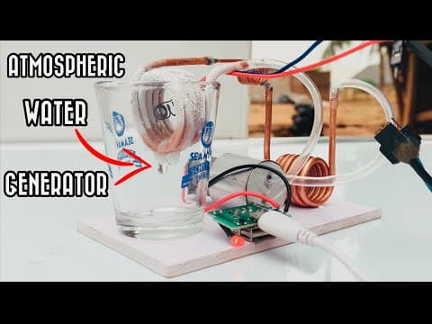 made an Atmospheric Water Generator from the idea of my Mini Ac
