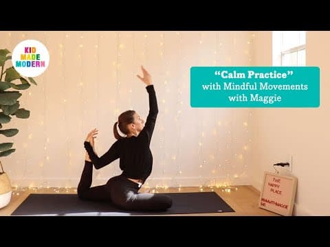Relaxing yoga flow for kids - calm practice and mindful movement - mindfulness