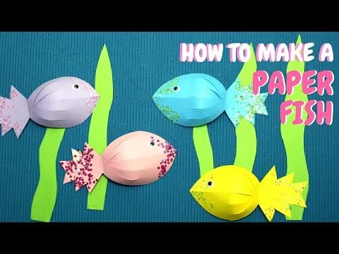 How to Make a Paper Fish - Paper Crafts for Kids