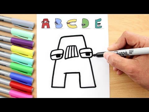 Drawing ALPHABET LORE | All Lettters (A-Z)