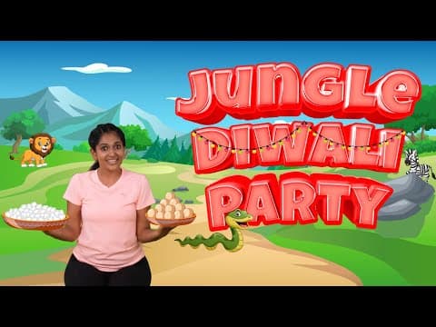 Fun Yoga for Kids | Jungle Diwali Party | Fun Stories for Children | Yoga Guppy by Rashmi Ramesh