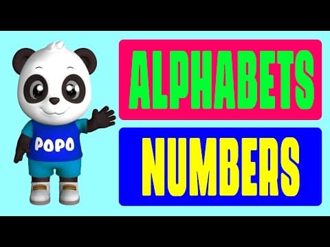 Toddlers learning videos - alphabets and numbers - learning videos for kids