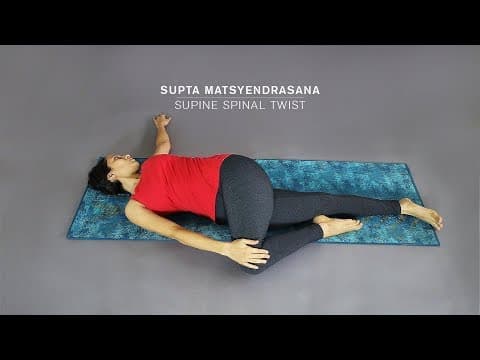 How to do Supta Matsyendrasana - Supine Spinal Twist - Beginners Yoga