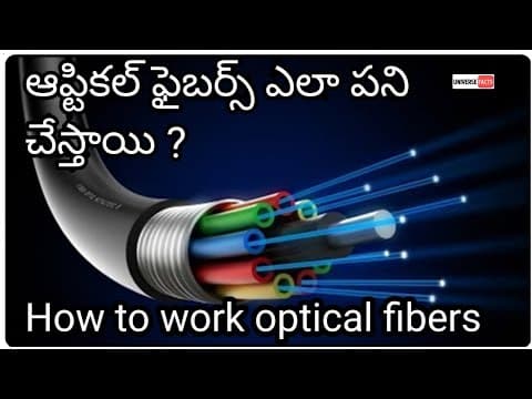 How to work optical fibers in Telugu| Explanation on working