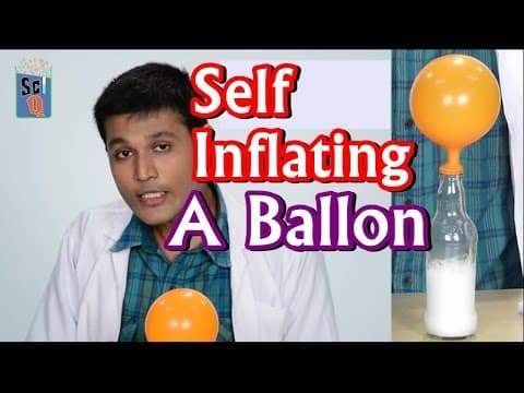 Self Inflating A Ballon - Kids Science Experiments