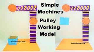 simple machine pulley working model | science project