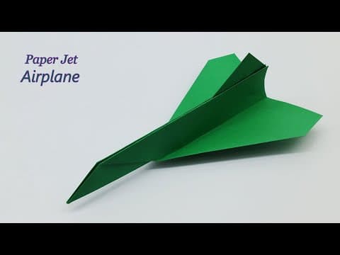 How To Make a Origami Paper Jet Airplane Easy Paper Airplane