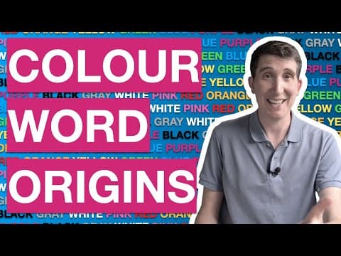 COLOUR WORDS: The astounding origins of