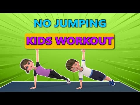FAT TO FIT DAY 1: No Jumping Kids Workout | Kids Exercise