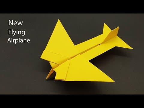 How To Fold a Flying Paper Plane  New Paper Airplane