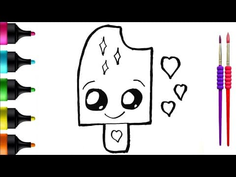 Draw Cute Ice Cream Cones for Kids: Fun, Easy & Creative Step-by-Step Art Tutorial