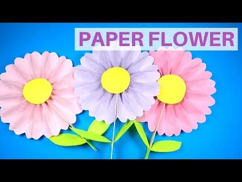 How to Make a Paper Flower - Mothers Day Craft Idea