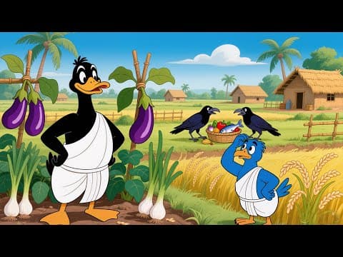 किसान कौवे की मजबूरी #kauwachidiyacartoon #chidiyawalacartoon #birdscartoonvideo