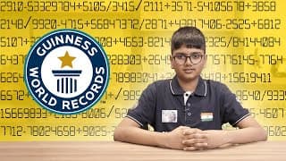 Human Calculator does mental maths at record-breaking speed Guinness World Records