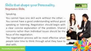 Negotiation Skills - Personality Development Skills Part 4