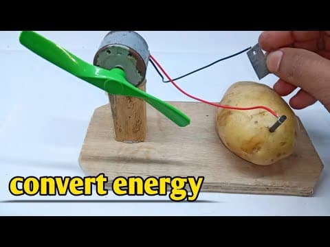 How to make free energy with potato | How to make free electricity generator with mini dc motor
