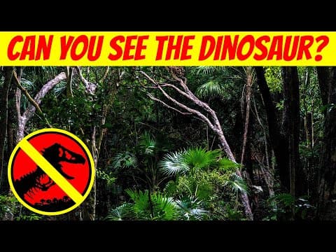 Find all the hidden dinosaurs - hidden animals optical illusions