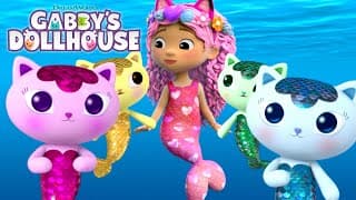 Best Mermaid Moments with Mercat & Gabby  | GABBY'S DOLLHOUSE