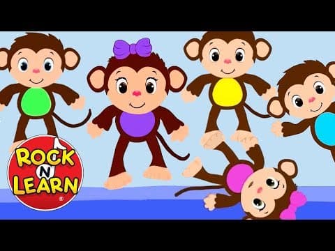 Five Little Monkeys | Rock 'N Learn Song for Kids