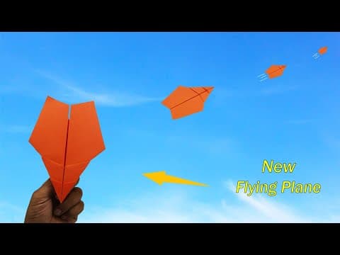 How To Make a Origami Flying Paper Plane New Paper Airplane