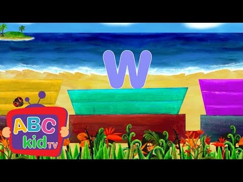 ABC Train Song | Simple Learning Cartoons | ABC Kid TV Nursery Rhymes & Kids Songs
