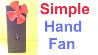 Simple Hand Fan using DC Motor for school science project exhibition