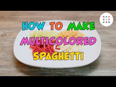 How to make multicolored spaghetti
