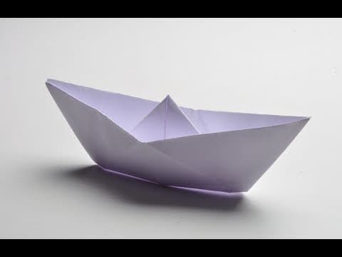 How to fold a paper boat.