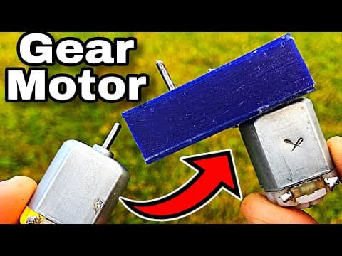 How to make a geared dc motor step by step || gearbox