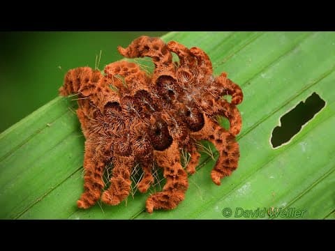 Monkey slug caterpillar or hairy tarantula spider.