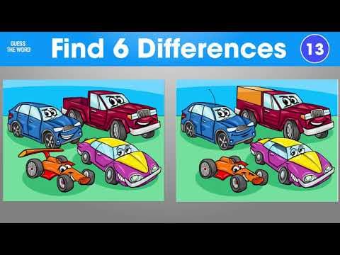 Find The Differences | Best Spot The Difference Puzzles | Fun Puzzles For Kids