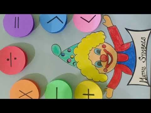 Model on maths symbols| Symbols in maths| Maths symbols model | Maths Project|maths activity