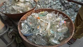 How Broken Glass scrap Recycle