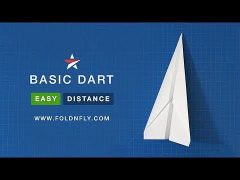 The Basic Dart and other Fold ‘N Fly paper airplane folding instructions