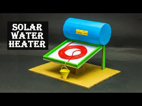 How to make a Solar Water Heater | Science Fair Ideas