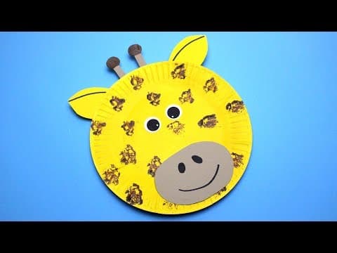 How to Make a Paper Plate Giraffe | Paper Plate Craft