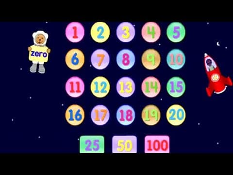 Preschool Learning Activity - Starfall Numbers 1 to 100