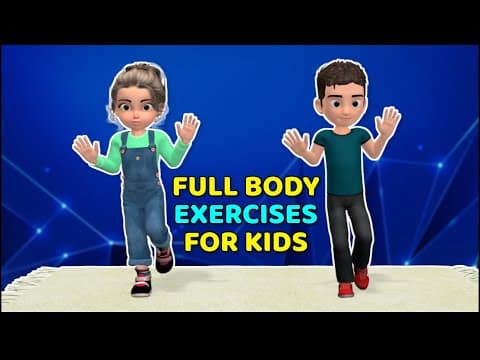 13 MINUTES OF FULL BODY EXERCISES FOR KIDS AT HOME
