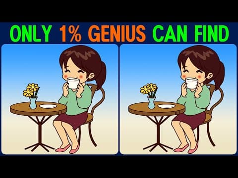 【Find the Difference】 If you've found them all, you're a genius!