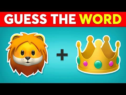 Guess The WORD By Emoji? 🤔| Emoji Quiz | Quiz Kingdom