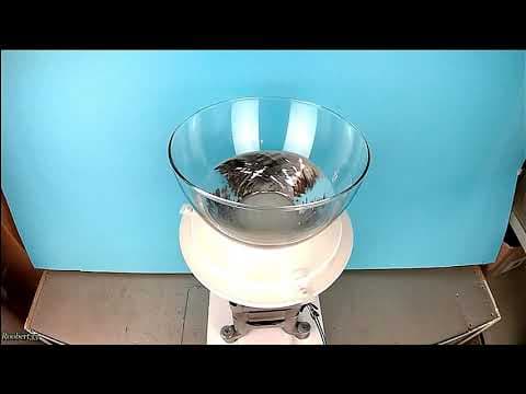 Lifting of Liquid Mercury with centrifugal force