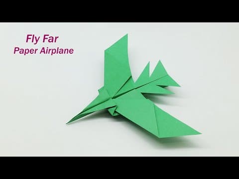 How To Make a Paper Airplane That Fly Far - Best Origami Paper Airplane