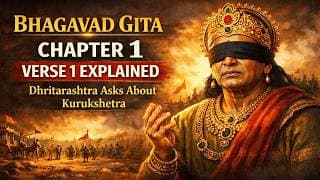 Bhagavad Gita Chapter 1 Verse 1 Explained | Dhritarashtra Asks About Kurukshetra