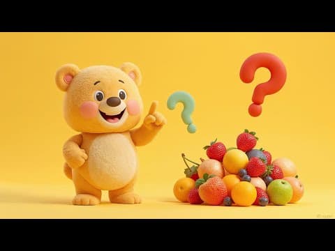 Learn to Count 1-15 🍎 Guess the Number Game! Fruit Counting Quiz for Kids