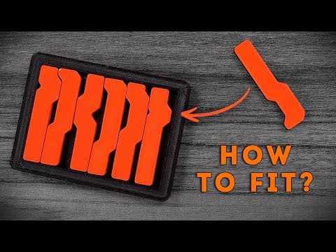 Try to fit the last piece into the frame - Very complicated 3D printed puzzle