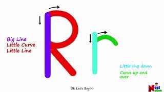 Writing the letter R|Alphabet writing|Writing letter for Kids